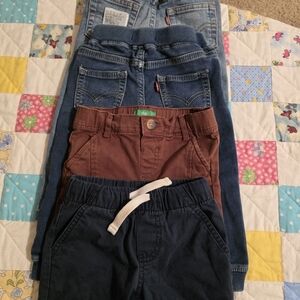 Kids Denim and Cotton Pants Set